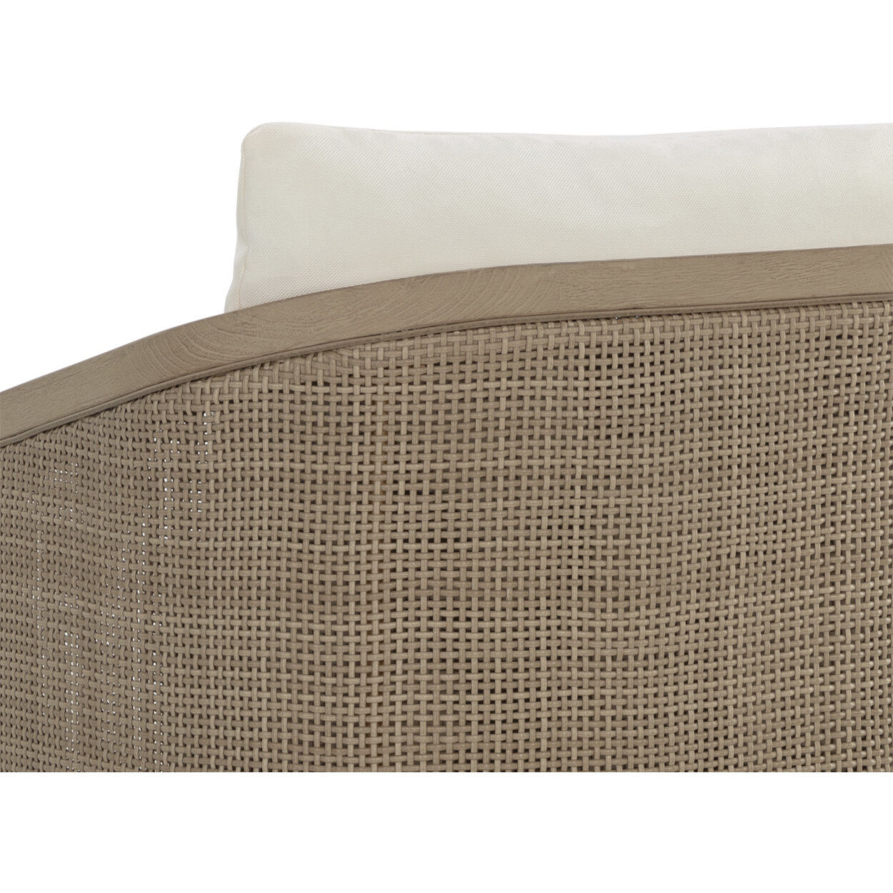 Palermo Drift Brown / Stinson Cream Outdoor Dining Chair